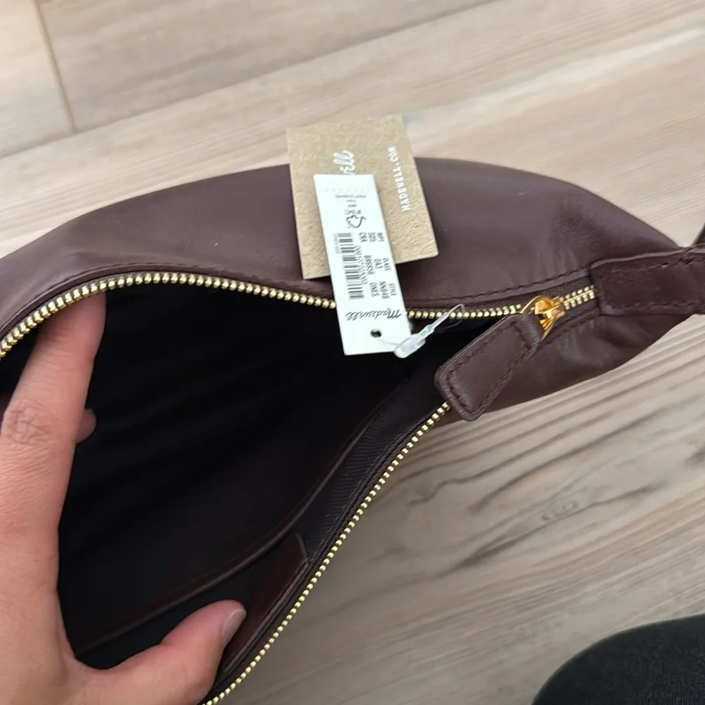 Madewell Burgundy Leather Crossbody Bag - Picture 2 of 3